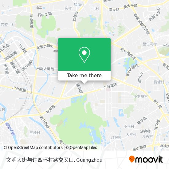 文明大街与钟四环村路交叉口 map