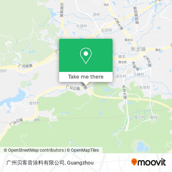 广州贝客音涂料有限公司 map