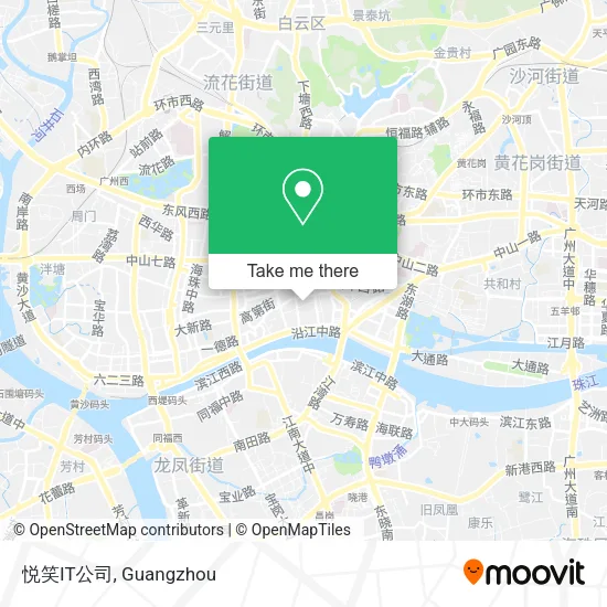悦笑IT公司 map