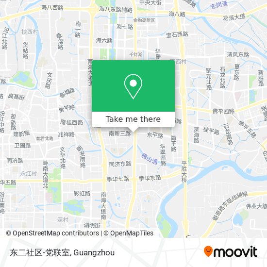 东二社区-党联室 map