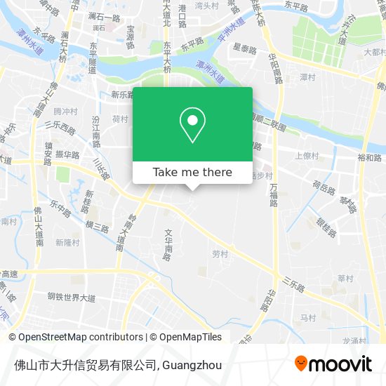 佛山市大升信贸易有限公司 map