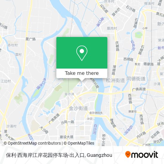 保利·西海岸江岸花园停车场-出入口 map
