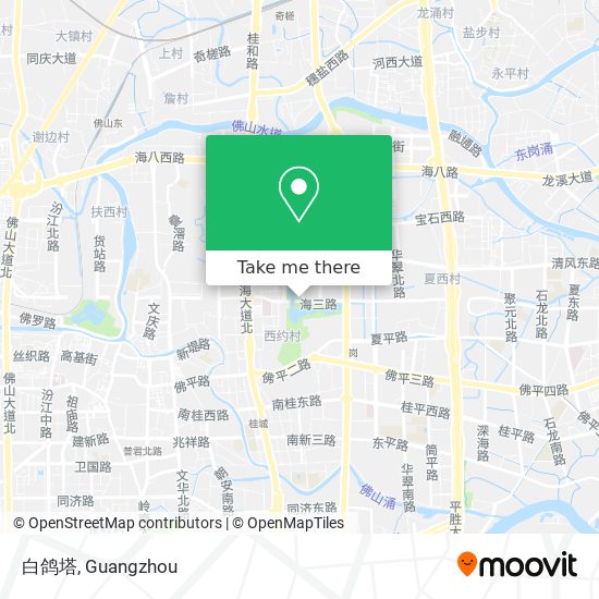 白鸽塔 map
