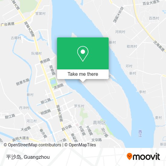 平沙岛 map