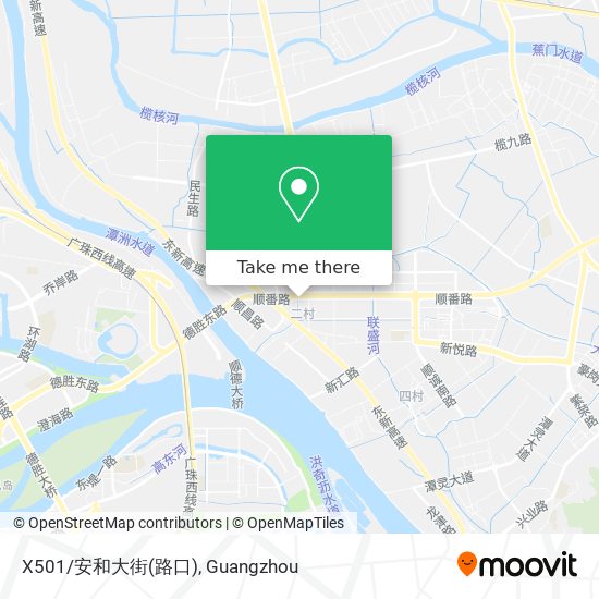 X501/安和大街(路口) map