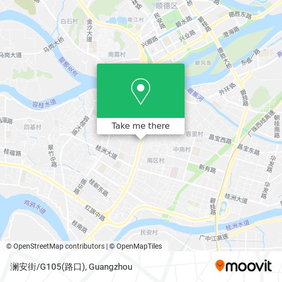 澜安街/G105(路口) map