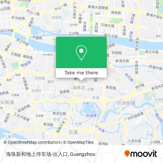 海珠新和地上停车场-出入口 map