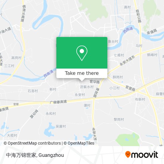 中海万锦世家 map