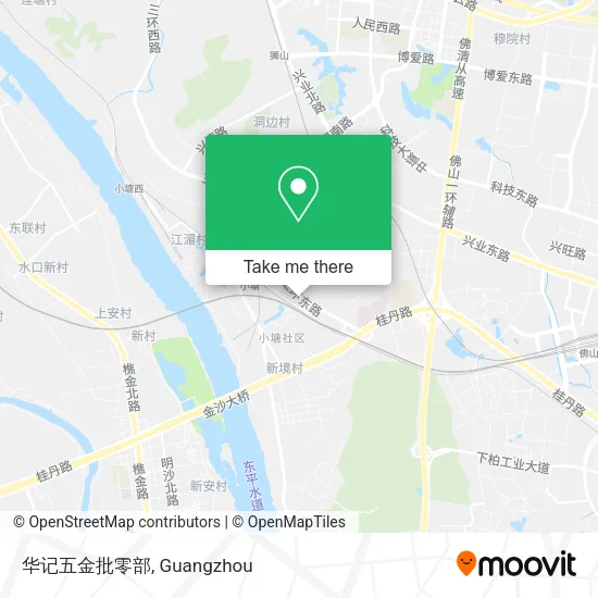 华记五金批零部 map