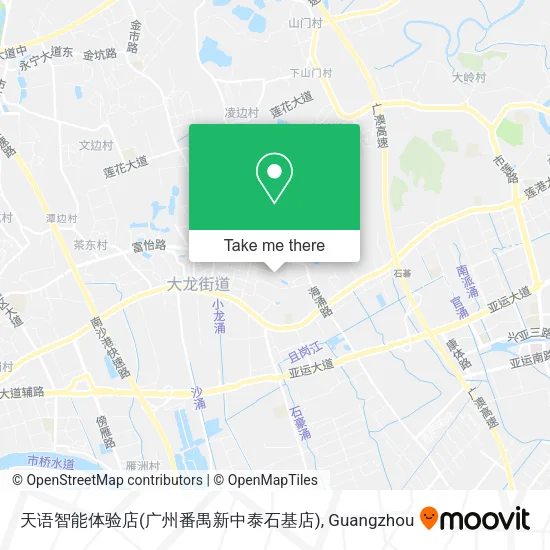 天语智能体验店(广州番禺新中泰石基店) map