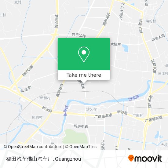 福田汽车佛山汽车厂 map