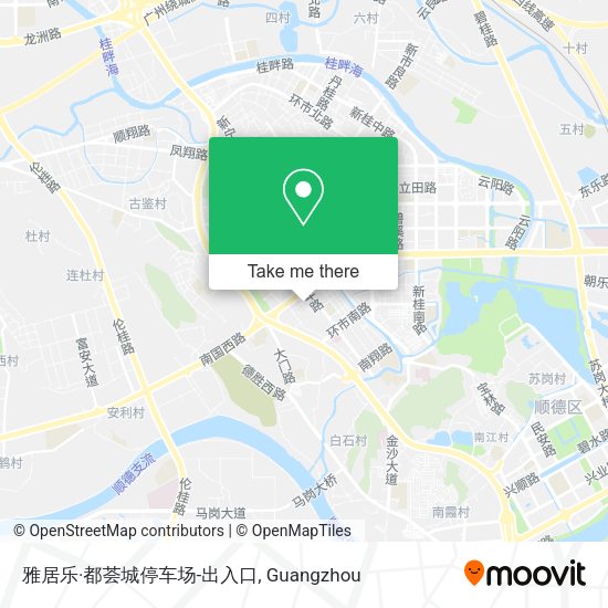 雅居乐·都荟城停车场-出入口 map
