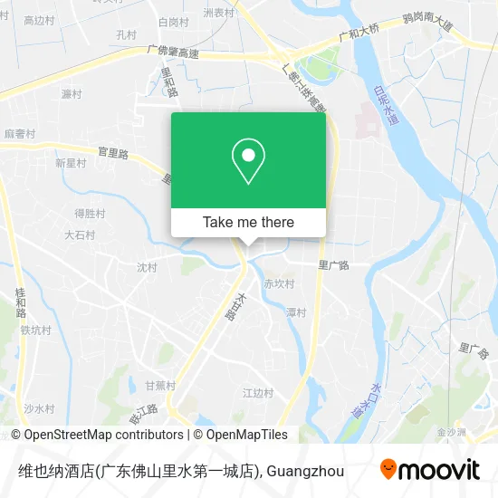 维也纳酒店(广东佛山里水第一城店) map