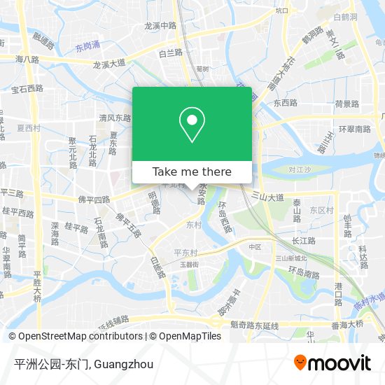 平洲公园-东门 map