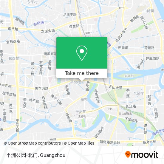 平洲公园-北门 map