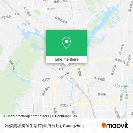 雅姿美容美体生活馆(学府分店) map