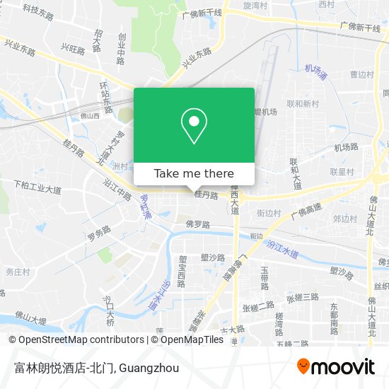 富林朗悦酒店-北门 map