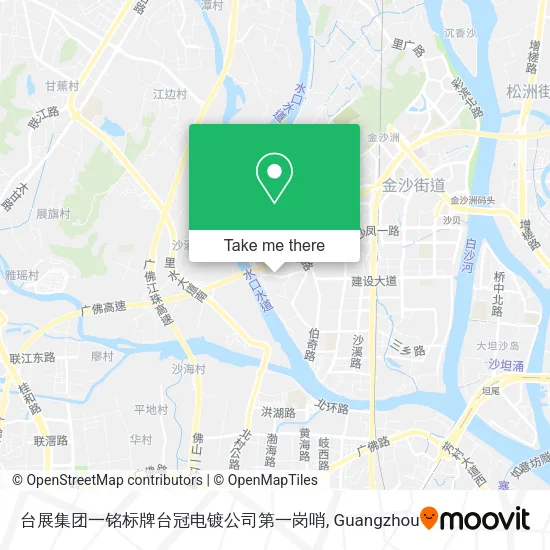 台展集团一铭标牌台冠电镀公司第一岗哨 map