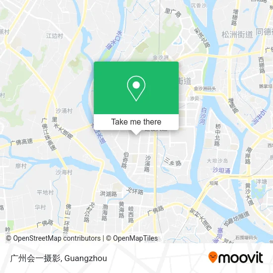 广州会一摄影 map