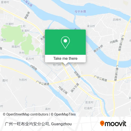广州一旺布业均安分公司 map