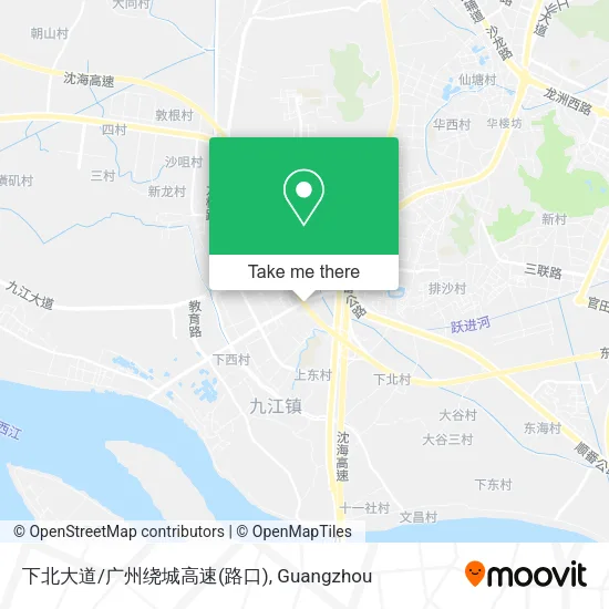 下北大道/广州绕城高速(路口) map
