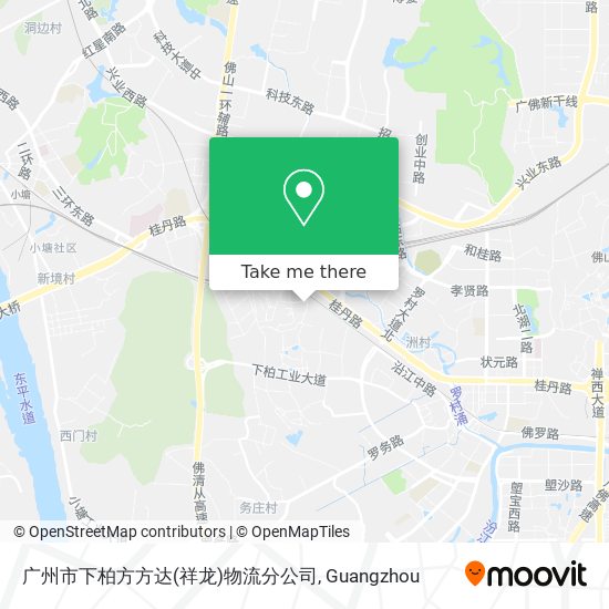 广州市下柏方方达(祥龙)物流分公司 map