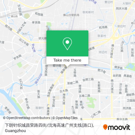下朗针织城昌荣路四街/沈海高速广州支线(路口) map