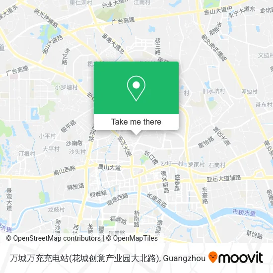 万城万充充电站(花城创意产业园大北路) map