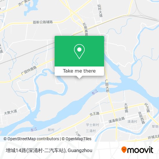 增城14路(深涌村-二汽车站) map
