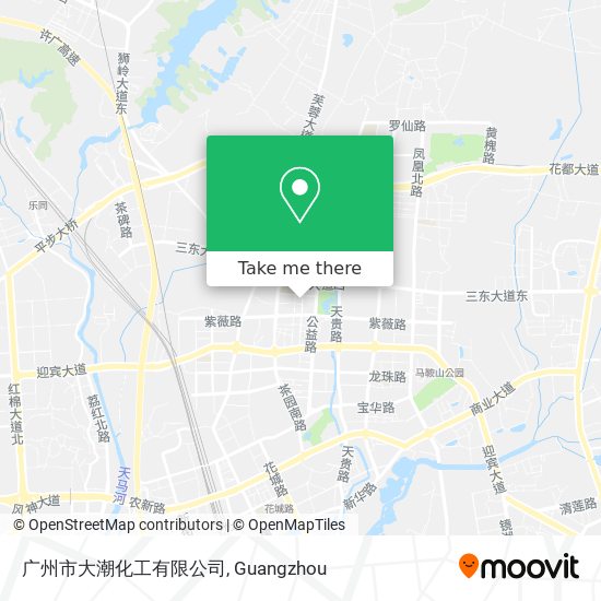广州市大潮化工有限公司 map