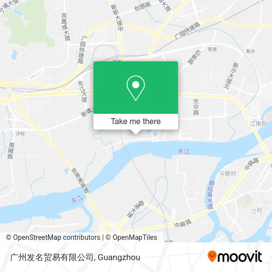 广州发名贸易有限公司 map