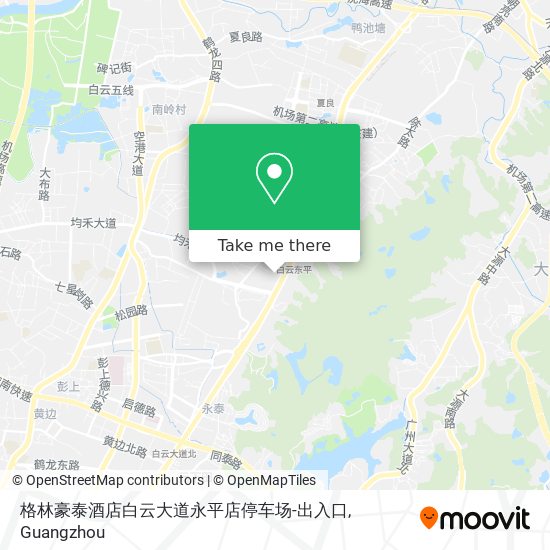 格林豪泰酒店白云大道永平店停车场-出入口 map