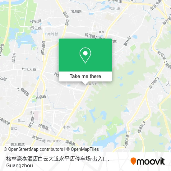 格林豪泰酒店白云大道永平店停车场-出入口 map