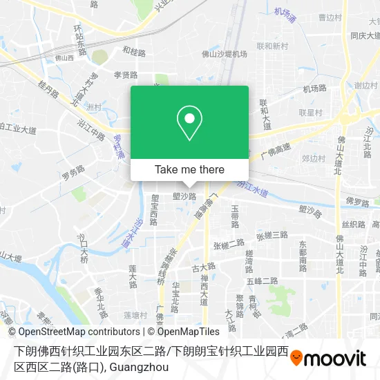 下朗佛西针织工业园东区二路 / 下朗朗宝针织工业园西区西区二路(路口) map