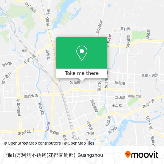 佛山万利航不锈钢(花都直销部) map