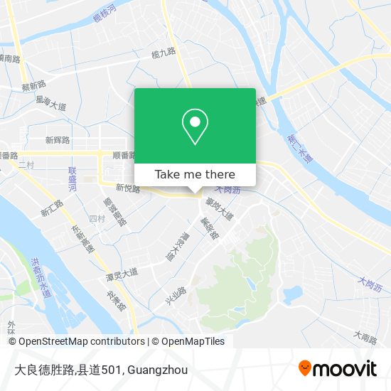 大良德胜路,县道501 map