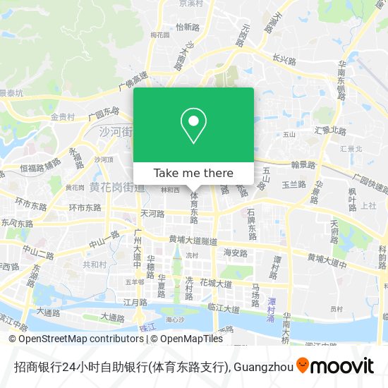 招商银行24小时自助银行(体育东路支行) map