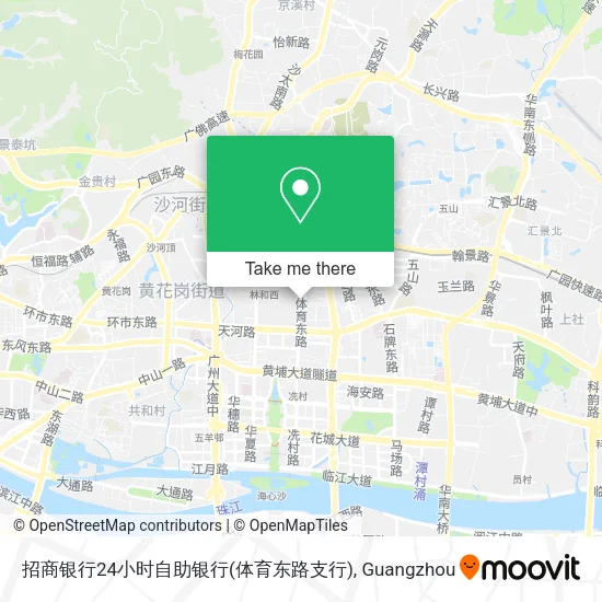 招商银行24小时自助银行(体育东路支行) map