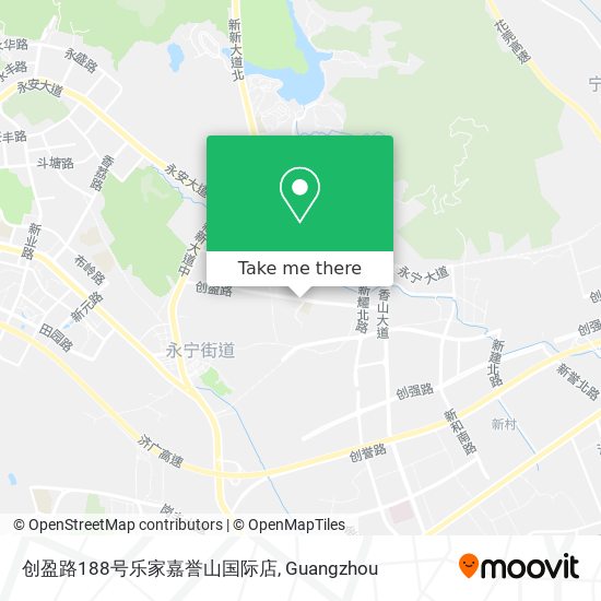 创盈路188号乐家嘉誉山国际店 map