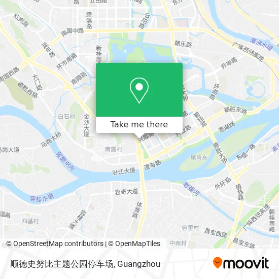 顺德史努比主题公园停车场 map