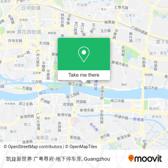 凯旋新世界 广粤尊府-地下停车库 map