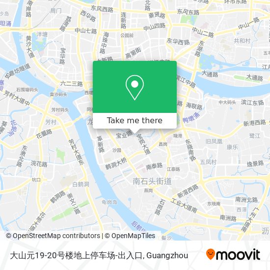 大山元19-20号楼地上停车场-出入口 map
