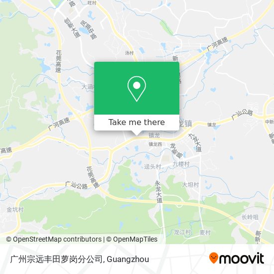 广州宗远丰田萝岗分公司 map