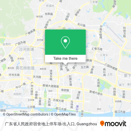 广东省人民政府宿舍地上停车场-出入口 map
