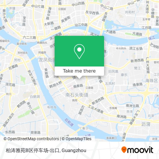 柏涛雅苑B区停车场-出口 map