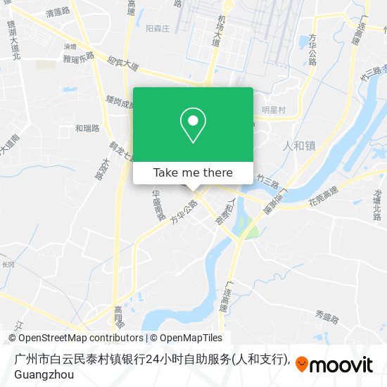 广州市白云民泰村镇银行24小时自助服务(人和支行) map