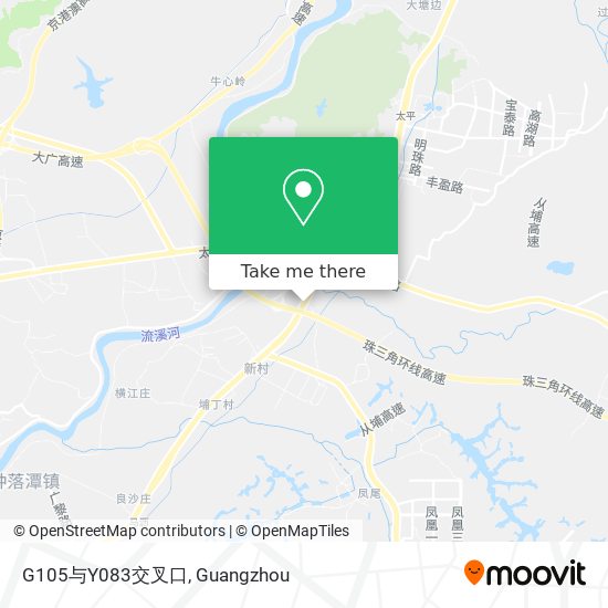 G105与Y083交叉口 map