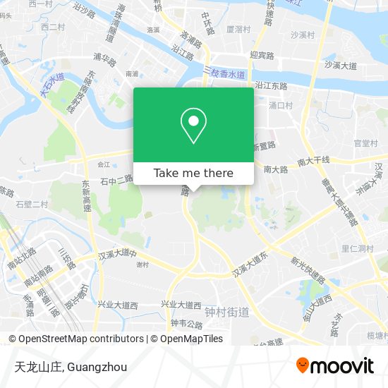 天龙山庄 map