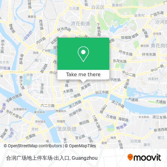 合润广场地上停车场-出入口 map