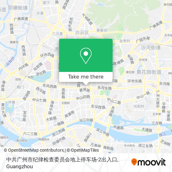 中共广州市纪律检查委员会地上停车场-2出入口 map